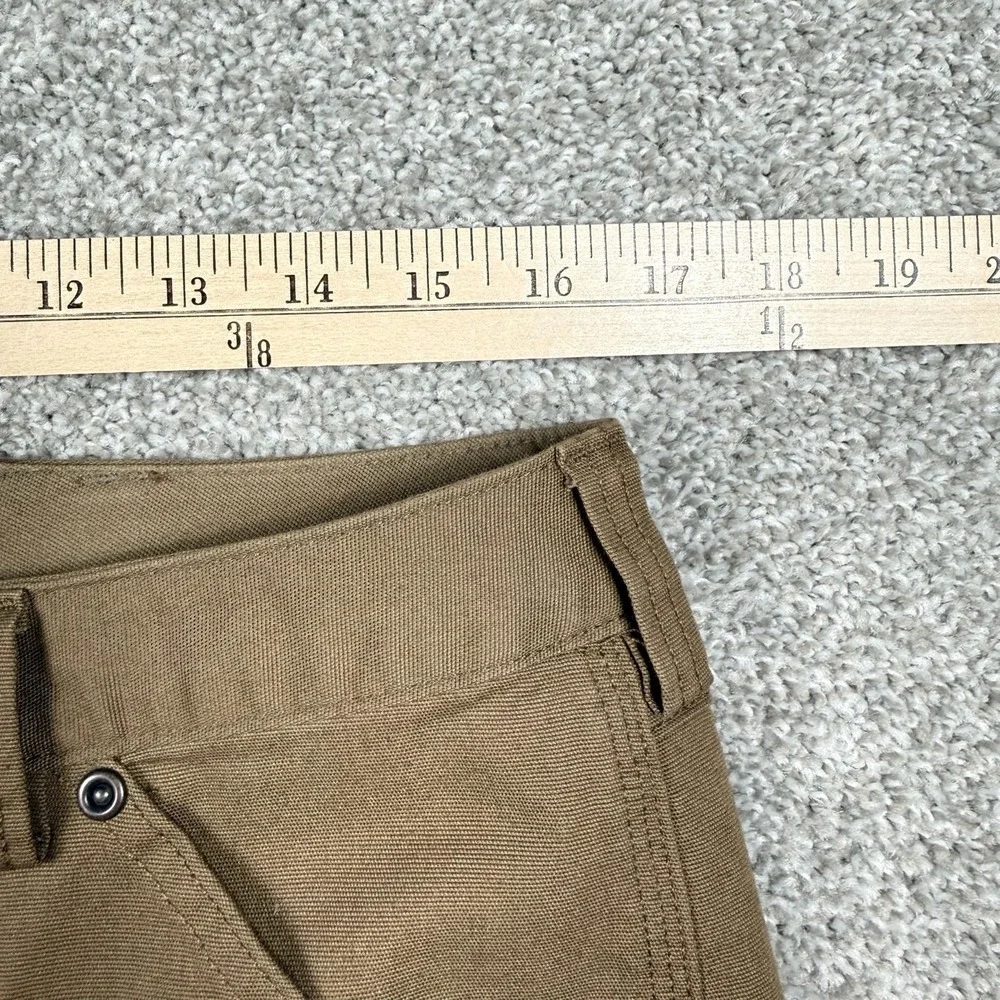 Duluth Trading Co Cargo Pants Women 12 x 33 Brown Curvesetter Stretch Outdoor